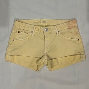 Hudson Jeans Yellow Women's Jean Shorts